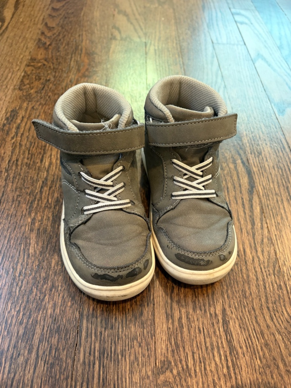 Stride Rite Zayn Gray High-Top Kids Boots size Boys 9T